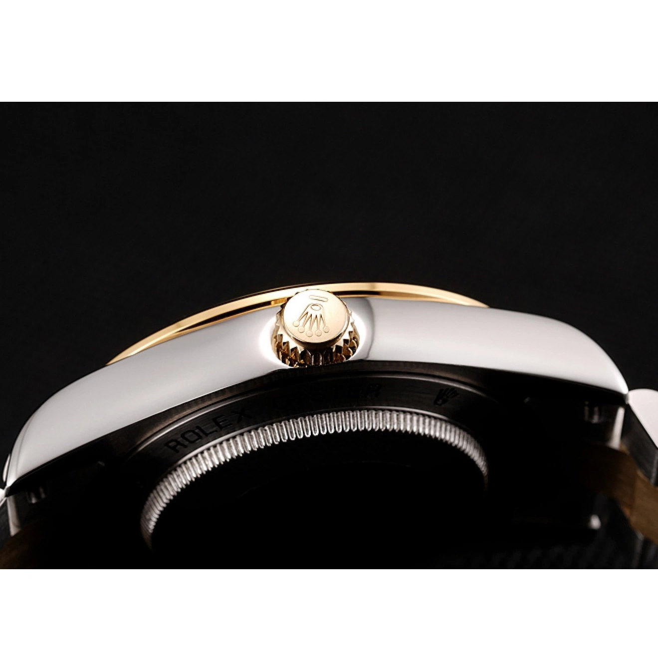 Rolex aaa copy Dial Diamond Tone Two Bracelet Gold White Day-Date Steel Rolex 1453972 Swiss Stainless Case 0701